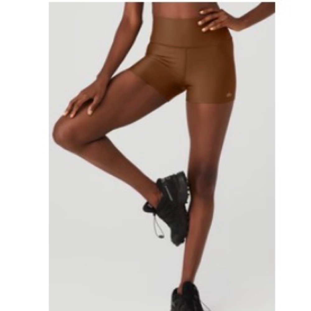 ALO Yoga Brown Bike Shorts